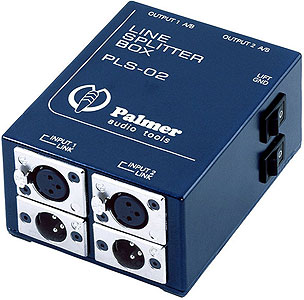 Audio-Splitter 2-Kanal (Line) 1:3, Palmer PLS 02, 1 x Line In / 3 x Line Out